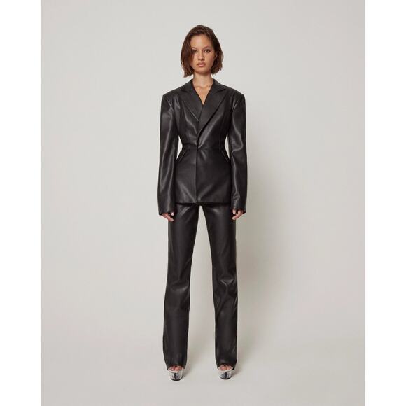 Khy Faux Leather Blazer Black - XXS - Picture 2 of 7